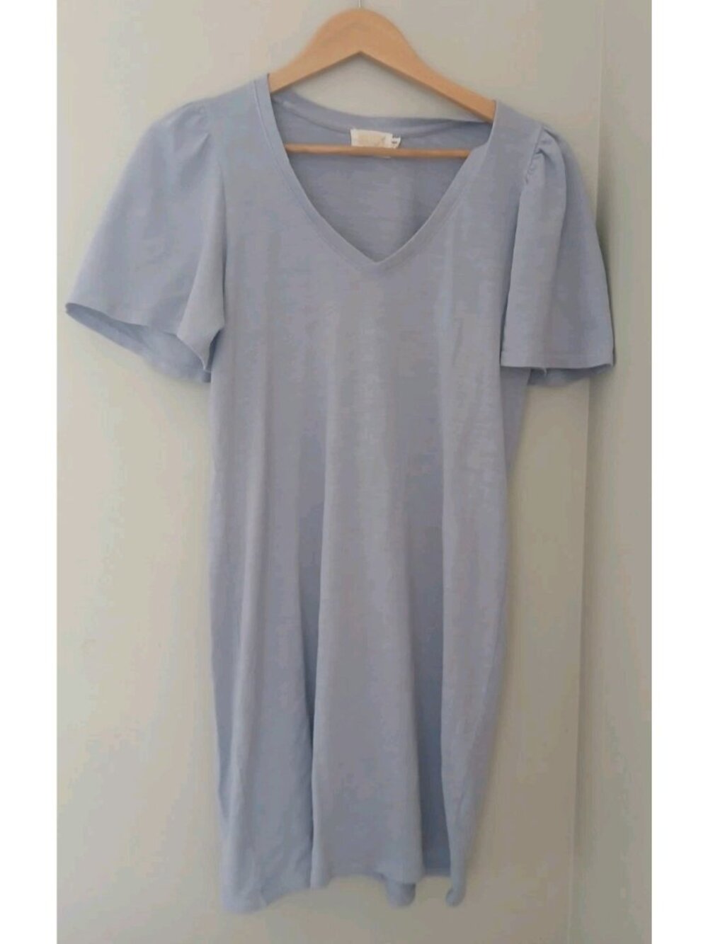 Nation Ltd Mallory Flutter Sleeve T Shirt Dress